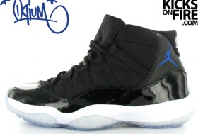 Air Jordan 11 (XI) Space Jam â€“ Black / Varsity Royal â€“ White